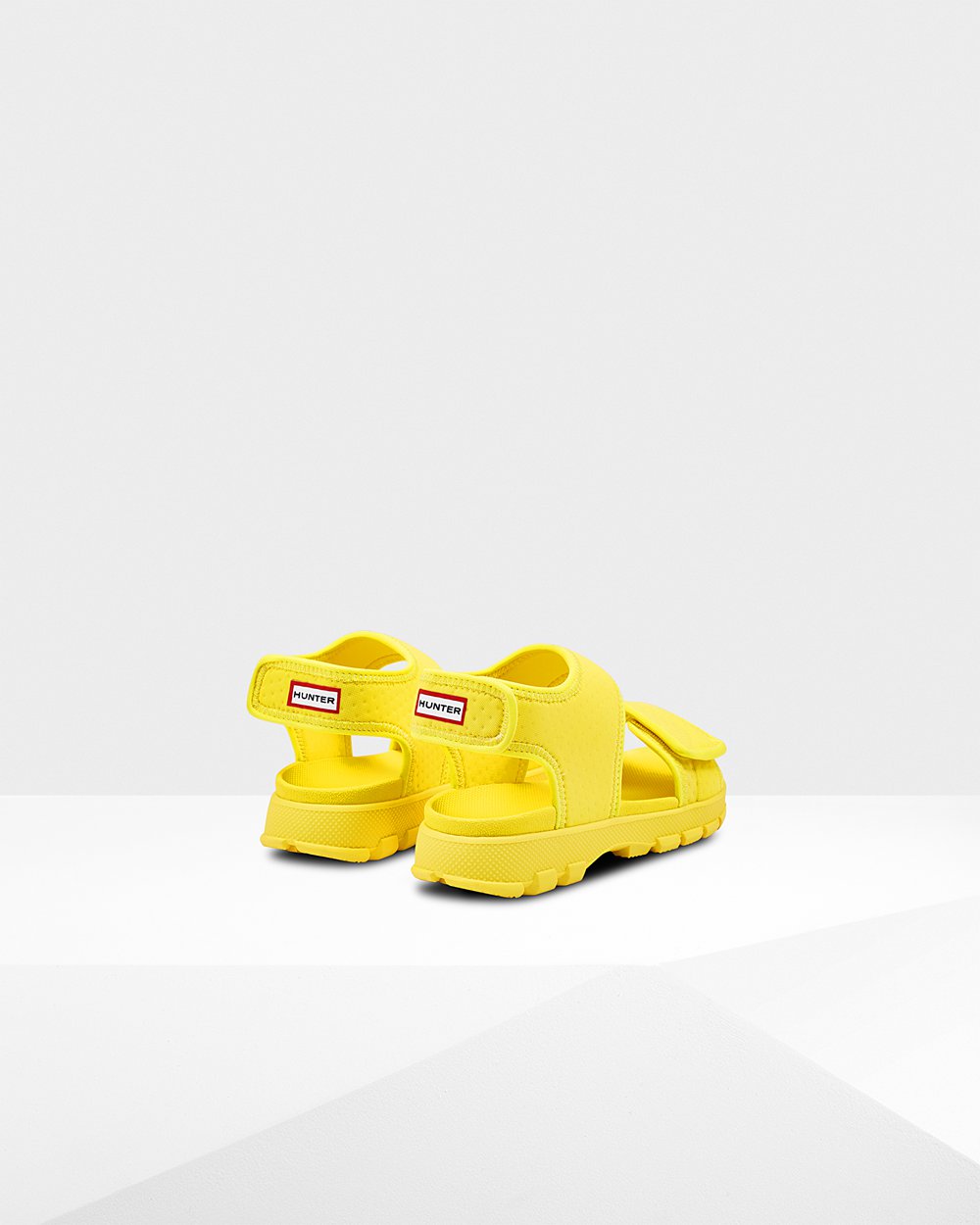 Kids Hunter Original Big Outdoor Walking | Sandals Yellow | NZ-4126-KIHT